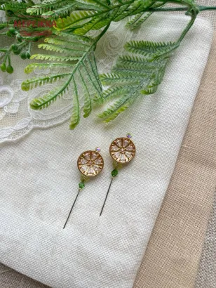 Фото Hobby Bee Голка-пін Цитрусова долька кришталева