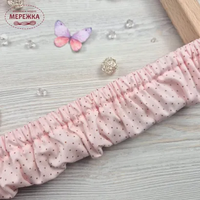 Фото JustCraft чохол для рами Арабеска (56 см) (темна крапка на рожевому)