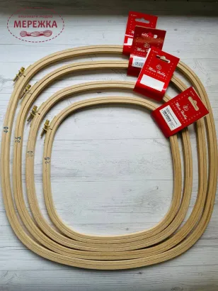 Фото п'яльця квадратні, дерево 40*40 см.