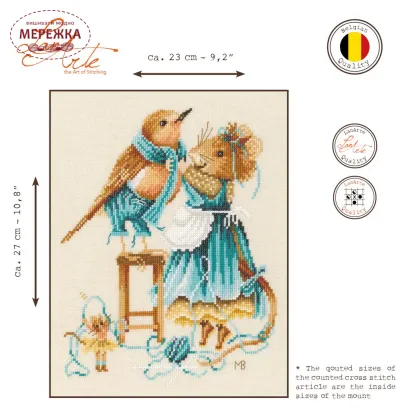 Фото Набір для вишивання хрестиком Lanarte Dressing Up with Vera PN-0000087