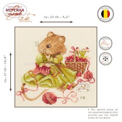 Фото Набір для вишивання хрестиком Lanarte Vera knitting away PN-0008034