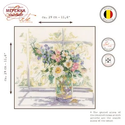 Фото Набір для вишивання хрестиком Lanarte Bouquet of Flowers PN-0168743
