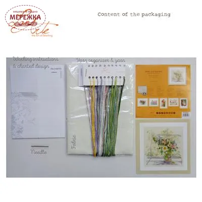 Фото Набір для вишивання хрестиком Lanarte Bouquet of Flowers PN-0168743