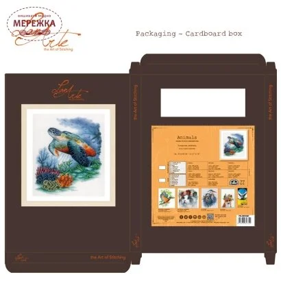 Фото Набір для вишивання хрестиком Lanarte Скарби на дні моря (черепаха) PN-0201941