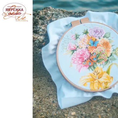 Фото Набір для вишивання хрестиком Lanarte Улюблені метелики PN-0202550