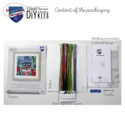 Фото Набір для вишивання хрестиком Lanarte 4 сезони. Зима (будинок) PN-0203192