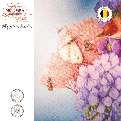 Фото Набір для вишивання хрестиком Lanarte Зустріч з квітами PN-0203633