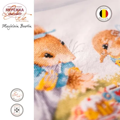 Фото Набір для вишивання хрестиком Lanarte Пікнік мишки Віри PN-0204890