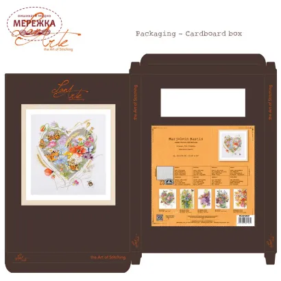 Фото Набір для вишивання хрестиком Lanarte A heart for flowers PN-0212837