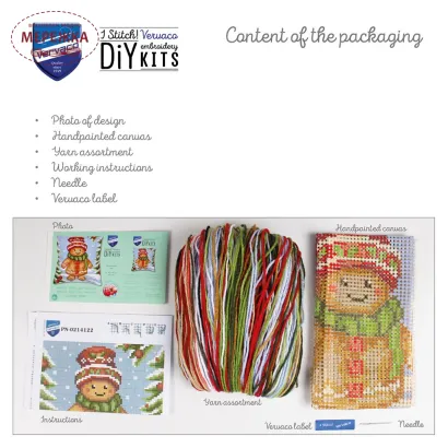 Фото Набір для вишивання хрестиком Vervaco Gingerbread guy PN-0214122