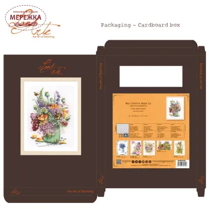 Фото Набір для вишивання хрестиком Lanarte Flower power bouquet PN-0214127