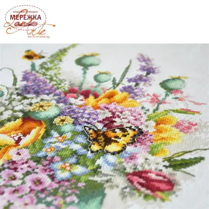 Фото Набір для вишивання хрестиком Lanarte Flower power bouquet PN-0214127