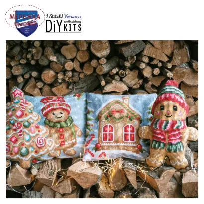 Фото Набір для вишивання хрестиком Vervaco Gingerbread 36*49 см. PN-0214528