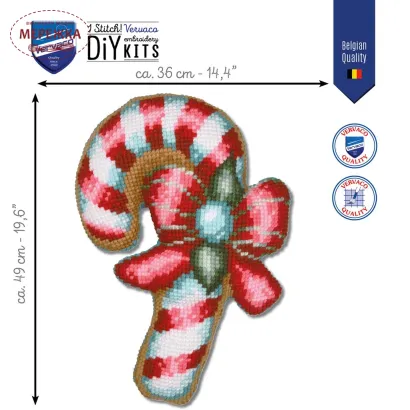 Фото Набір для вишивання хрестиком Vervaco Candy Cane 36*49 см. PN-0215331