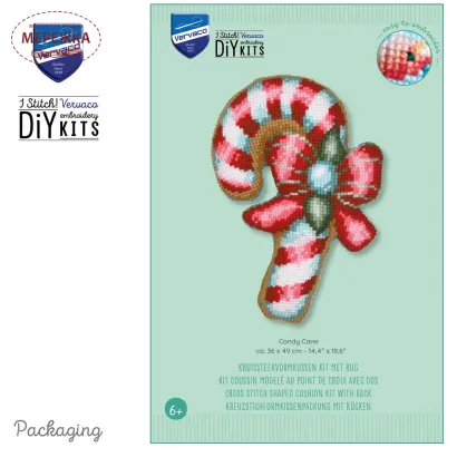 Фото Набір для вишивання хрестиком Vervaco Candy Cane 36*49 см. PN-0215331