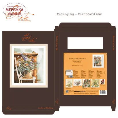 Фото Набір для вишивання хрестиком Lanarte Floral Vintage Art PN-0216136