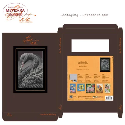 Фото Набір для вишивання хрестиком Lanarte Black Swan PN-0216657