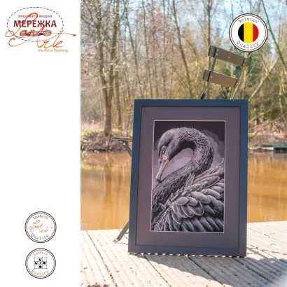 Фото Набір для вишивання хрестиком Lanarte Black Swan PN-0216657