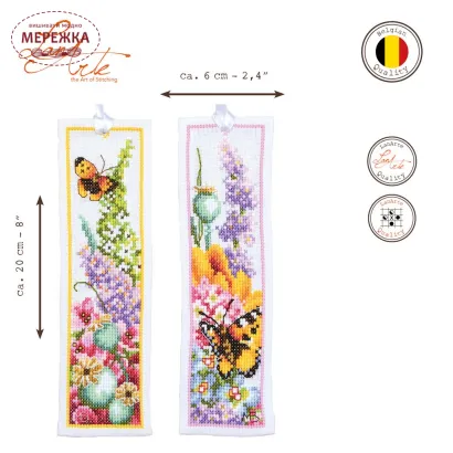 Фото Набір для вишивання хрестиком Lanarte Квітковий букет (закладки) PN-0221310