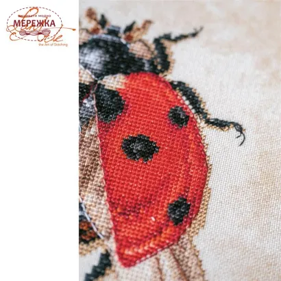 Фото Набір для вишивання хрестиком Lanarte Coccinella septempunctata PN-0222198