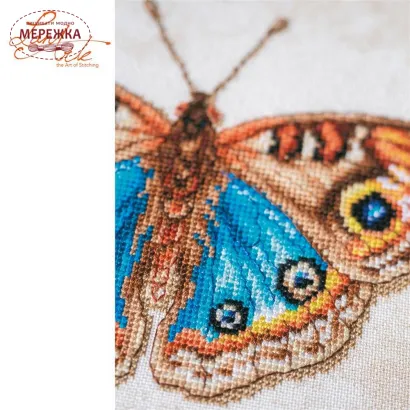 Фото Набір для вишивання хрестиком Lanarte Junonia coenia PN-0222203
