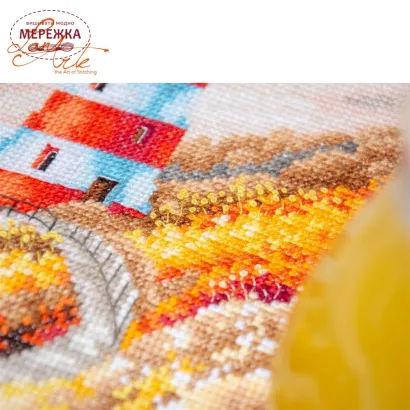 Фото Набір для вишивання хрестиком Lanarte The Floral Lighthouse Path PN-0230713