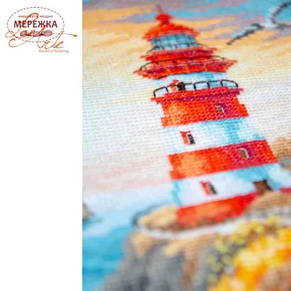 Фото Набір для вишивання хрестиком Lanarte The Floral Lighthouse Path PN-0230713