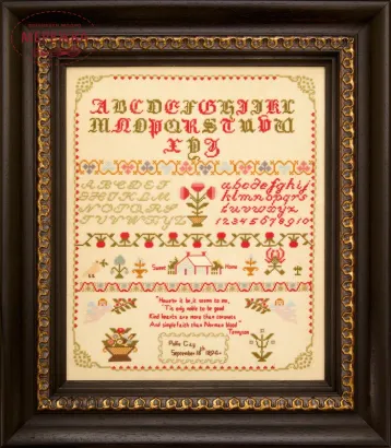 Фото Hands Across the Sea Samplers Схема Pollie Gay 1894