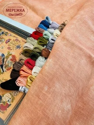 Фото Рівномірне полотно ручного фарбування Zweigart Edinburgh 36 ct