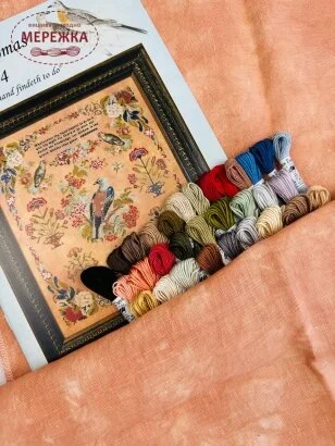 Фото Рівномірне полотно ручного фарбування Zweigart Edinburgh 36 ct