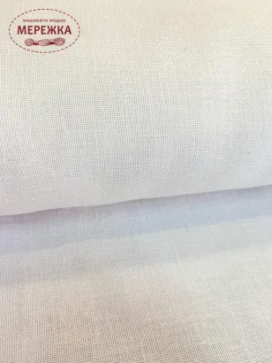 Фото Домоткане полотно Оксамит, колір білий