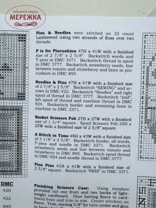 Фото The Prairie Schooler схема Pins and Needles book #115