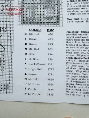 Фото The Prairie Schooler схема Pins and Needles book #115