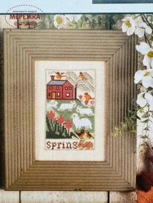 Фото The Prairie Schooler схема Country Seasons book #123