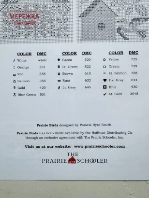 Фото The Prairie Schooler схема Prairie Birds book #24