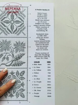 Фото The Prairie Schooler схема A Prairie Garden 2 book #75