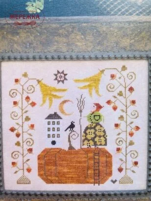 Фото Plum Street Samplers Схема Babushka's Blossoms PL76