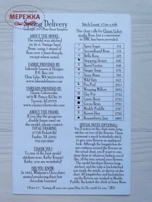 Фото Plum Street Samplers Схема Spring Delivery PL51