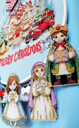 Фото Набір для вишивання хрестиком Ірина Наніашвілі Різдво 115