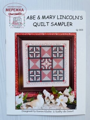 Схема для вишивання Rosewood Manor Abe and Mary Lincoln's Quilt Sampler фото