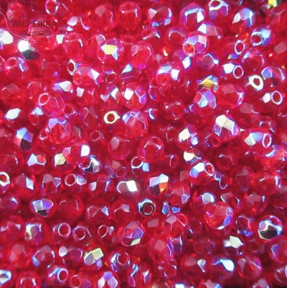 Фото SJ Designs Round Crystal, 3 mm Ruby A/B