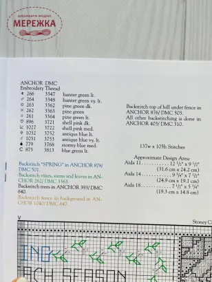 Фотографія Схема Stoney Creek Spreeng Quilt 