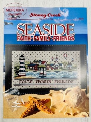 Фото Stoney Creek Схема Seaside Faith Family Friend+декоративні ґудзики LFT404