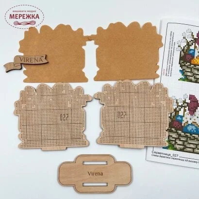Фото Виріб для вишивання VIRENA серветниця, дерево 027