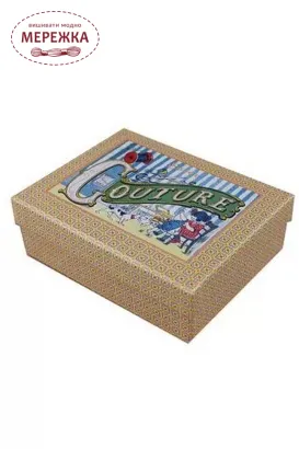 Фото Скринька для рукоділля Sajou картон, Empty  LITTLE GIRL SEWING LABEL