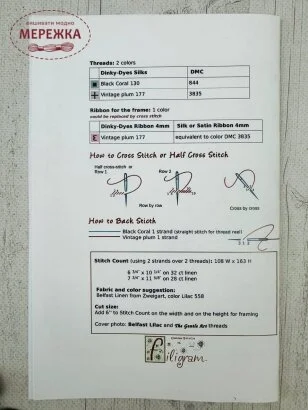 Filigram Ключ до схеми Sewing Scissors F-SSC