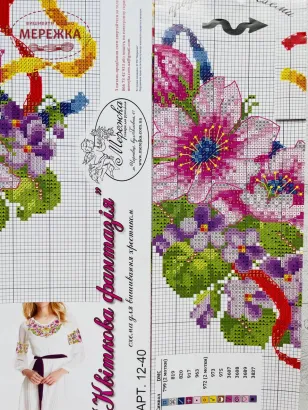 Фото схема жіночої вишиванки 12-40