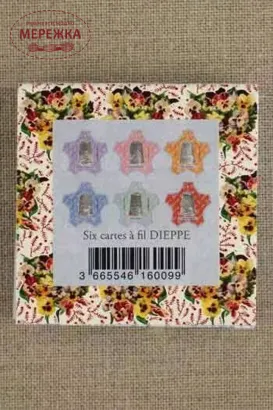 Фото Органайзер для муліне Sajou бобінки картонні, 6 шт. Dieppe