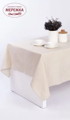 Фото ВДВ Виріб для вишивання, скатертина сіра, 145*145 см. ТВШ-6
