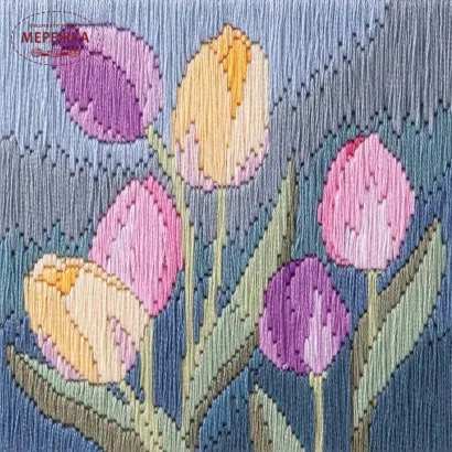 Фото Вишивка гладдю Bothy Threads Silken Long Stitch: Tulips SLS13